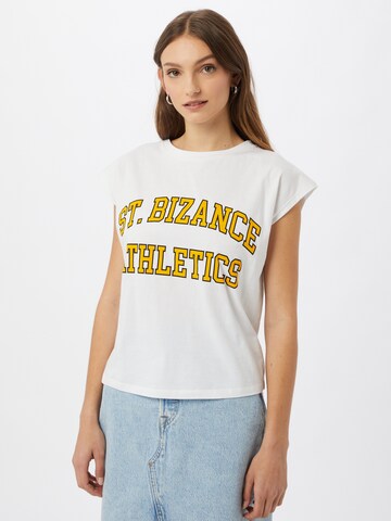 Maglietta 'ELOANE' di Bizance Paris in bianco: frontale