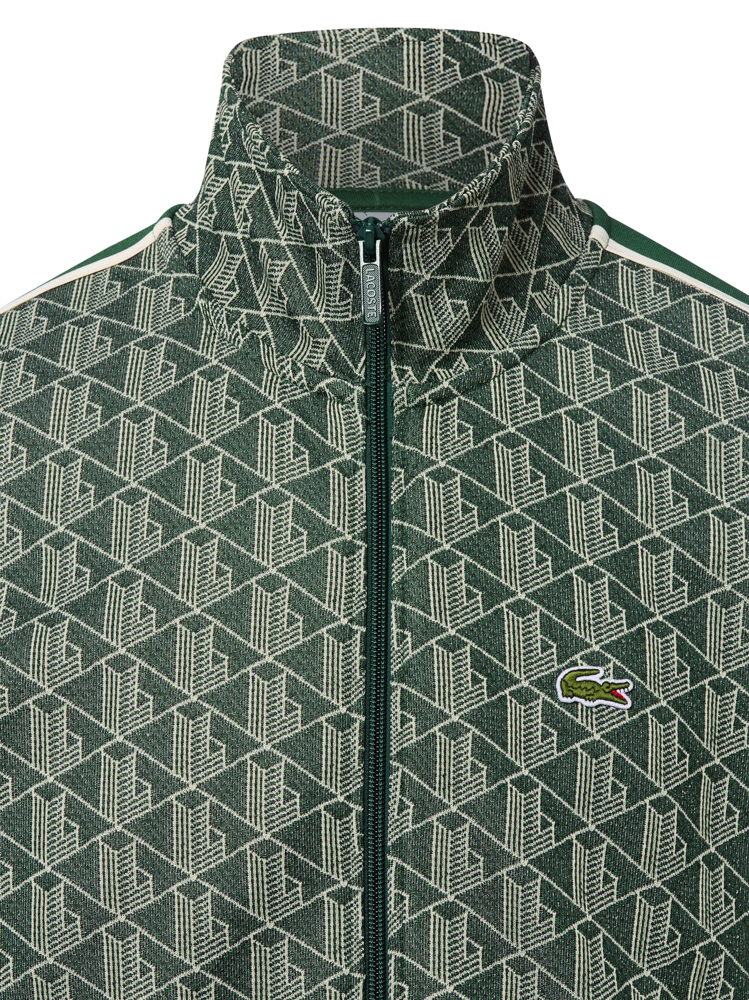 LACOSTE Zip-Up Hoodie in Green