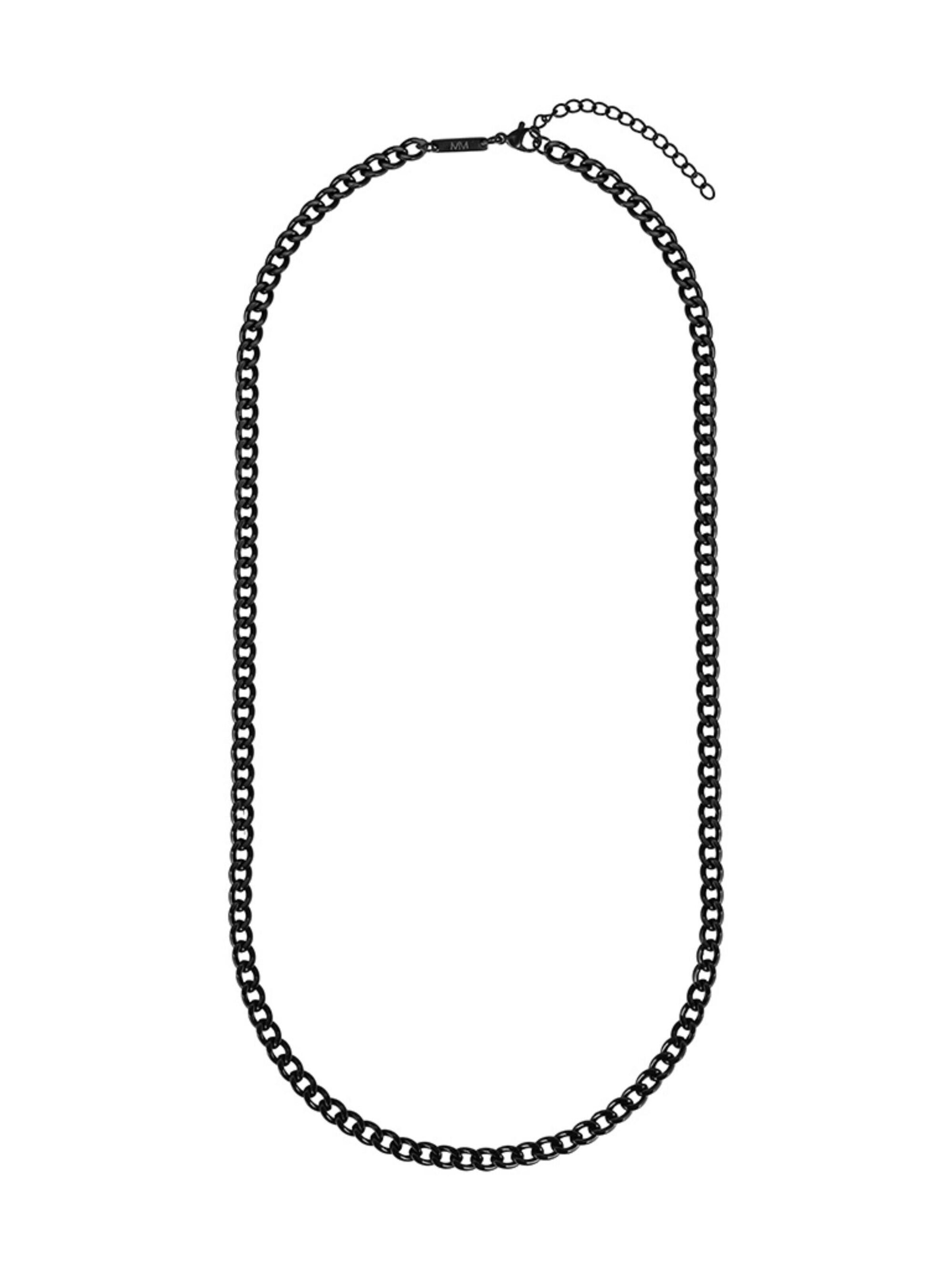 Massi Morino Kette in Schwarz: Vorderseite