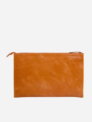 NEGOTIA Leather Laptoptas 'Notion 14 inch' in Bruin