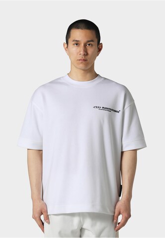 Irasuto Studios Shirt 'Bushi' in Wit: voorkant