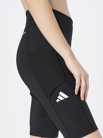 ADIDAS PERFORMANCE Skinny Παντελόνι φόρμας 'Match' σε μαύρο