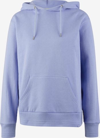 Cleptomanicx Kapuzensweatshirt 'Hooded Ligull' in Blau: Vorderseite