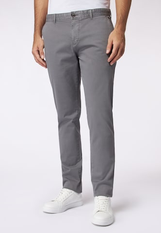 ROY ROBSON Slim fit Chino Pants in Grey: front