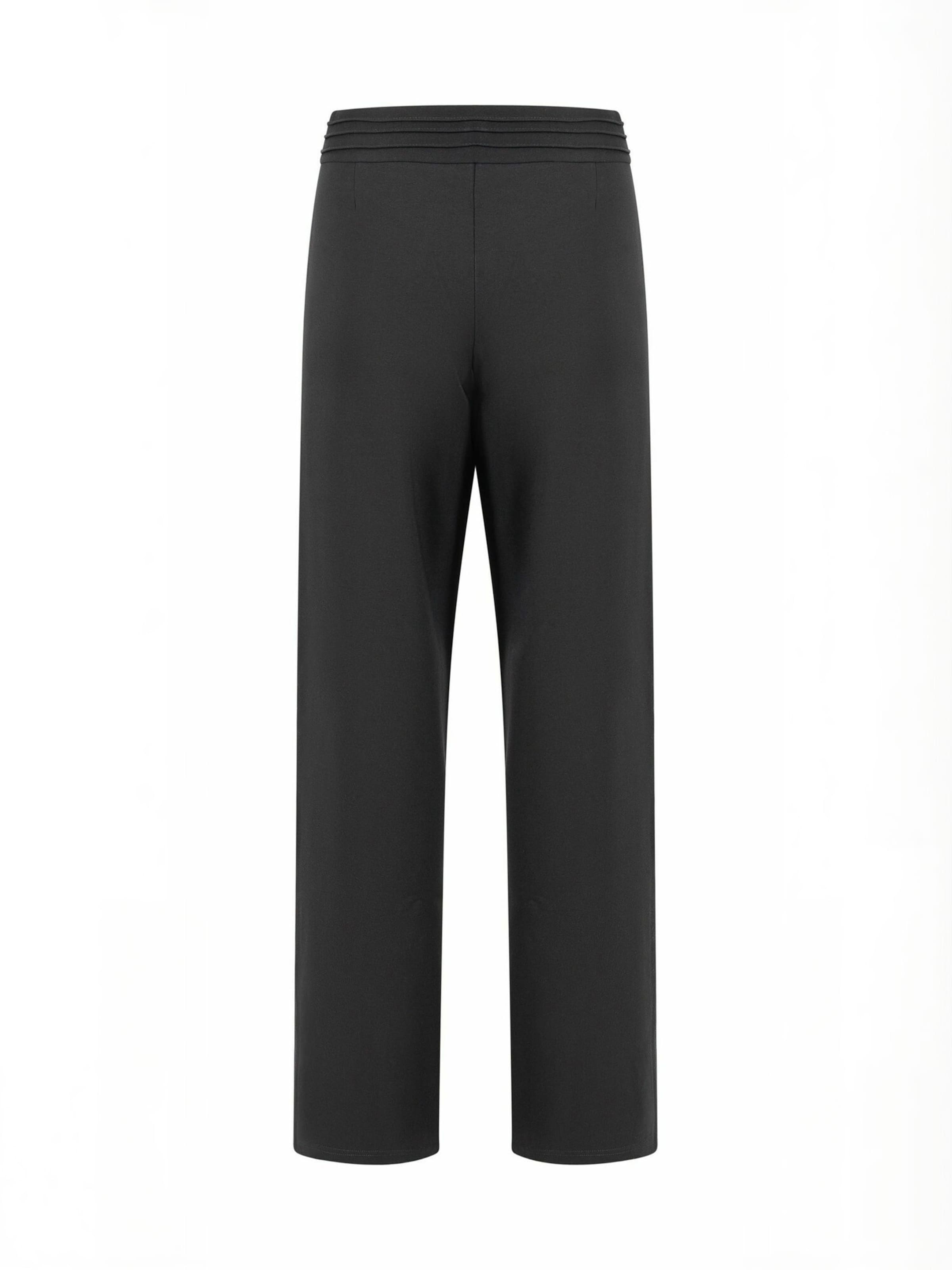 Coster Copenhagen - regular Pantalón ' Scuba ' en negro: atrás