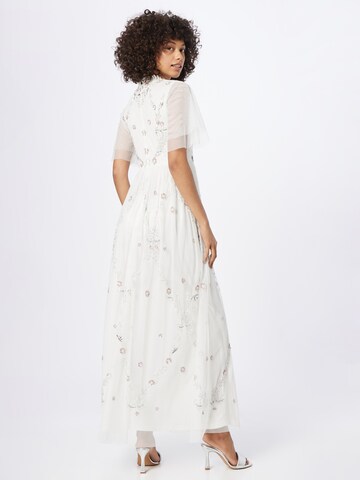 Frock and Frill Evening dress in White