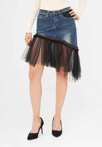 TOOche Rok in Blauw: voorkant