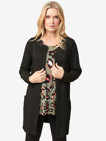 Pont Neuf Knit Cardigan 'Ronja' in Black: front