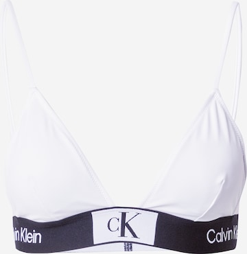 Calvin Klein Swimwear Trikotni nedrčki Bikini zgornji del | bela barva: sprednja stran