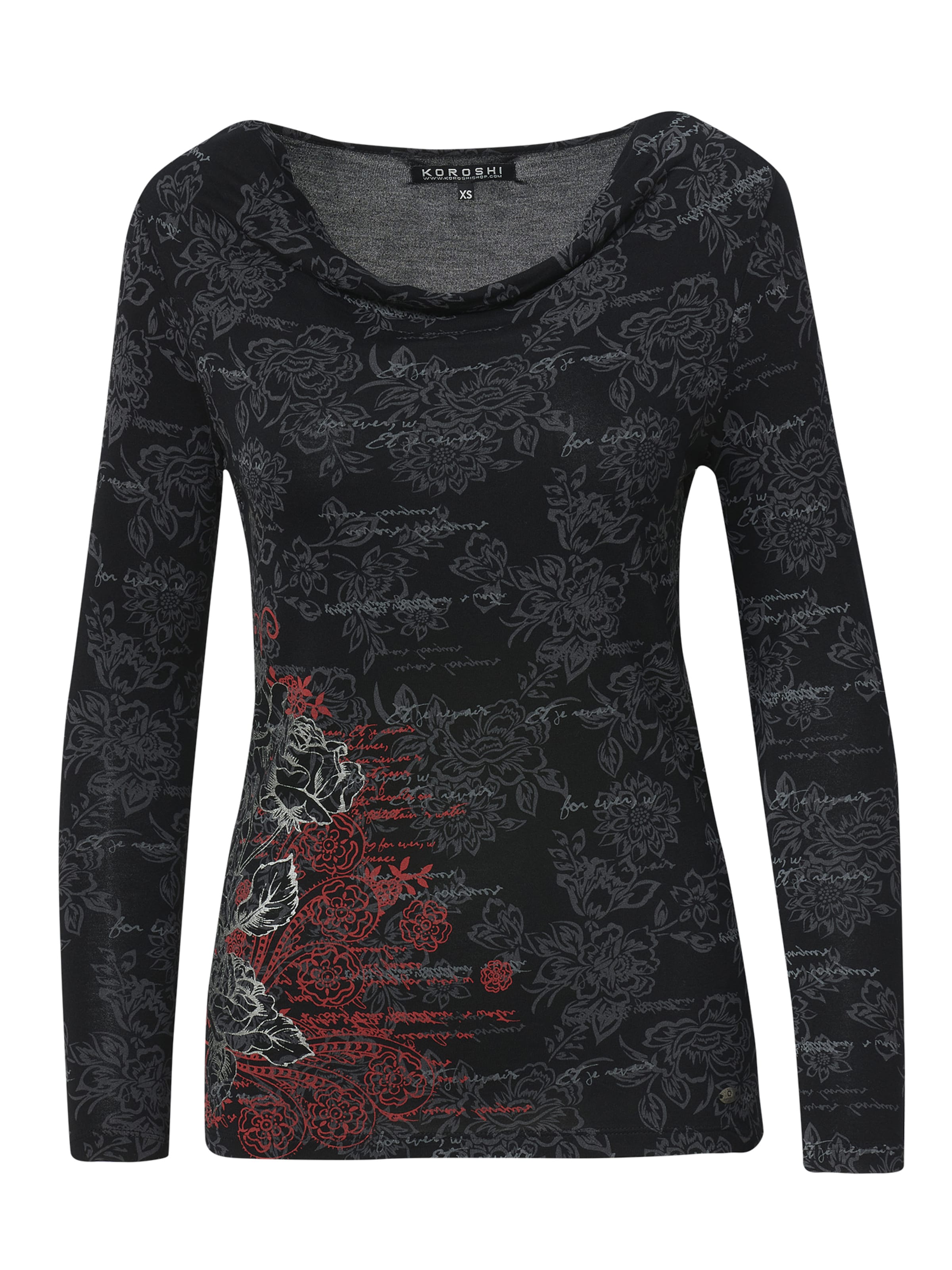 juoda KOROSHI Marškinėliai: priekis