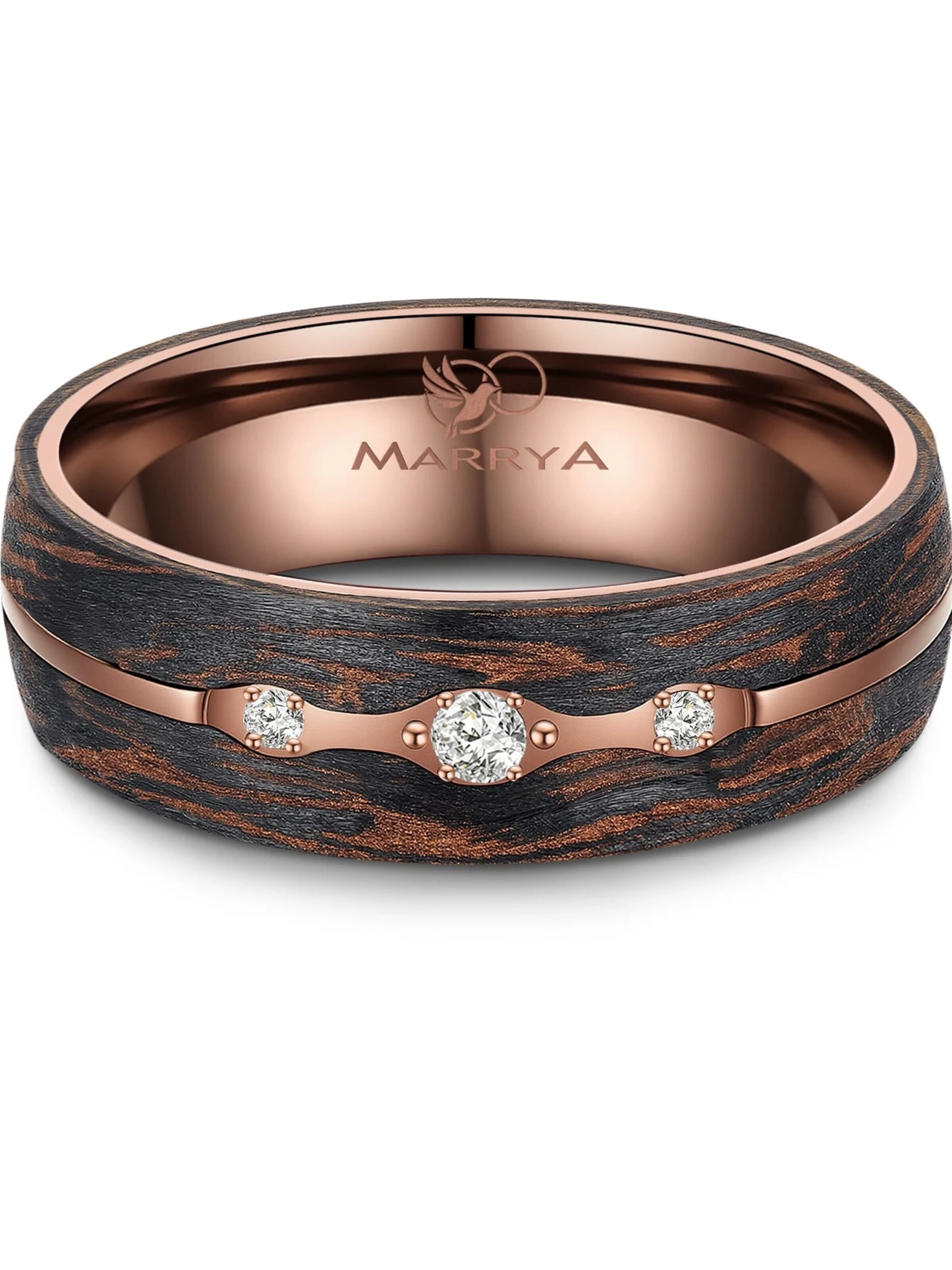 MARRYA Ring 'MARRYA CB-02 Carbon-Bronze' in Bruin