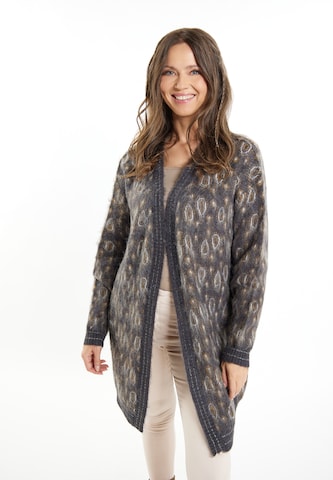 usha FESTIVAL Knit cardigan 'Carnea' in Grey: front