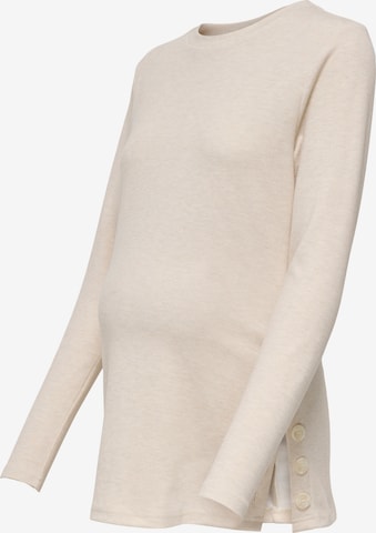 Only Maternity Paita 'OLMRitala' värissä beige: etupuoli