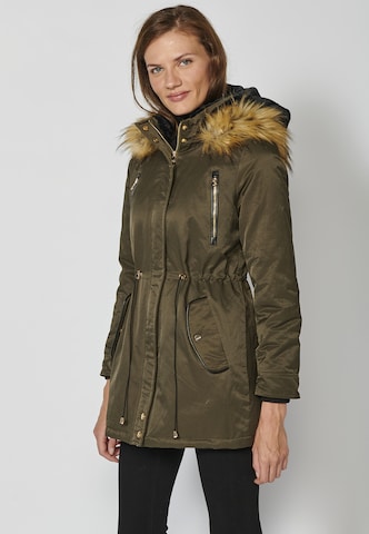 KOROSHI Between-seasons parka in Green