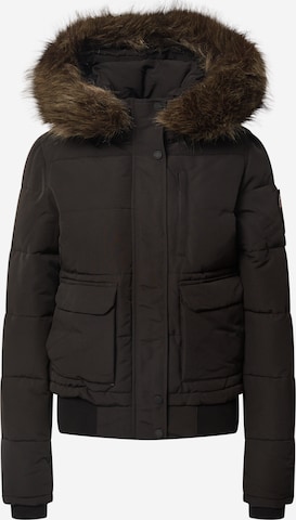 Superdry Winterjas 'Everest' in Zwart: voorkant