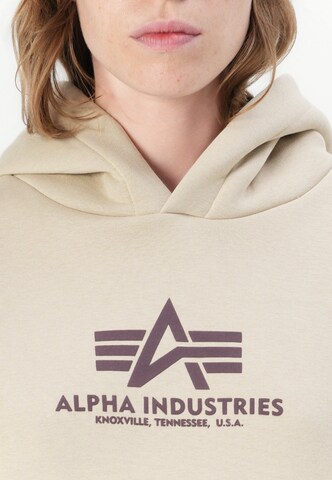 ALPHA INDUSTRIES Sweatshirt in Beige