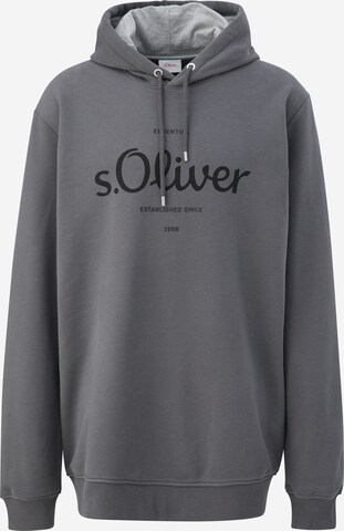s.Oliver Men Tall Sizes Sweatshirt in Grau: predná strana