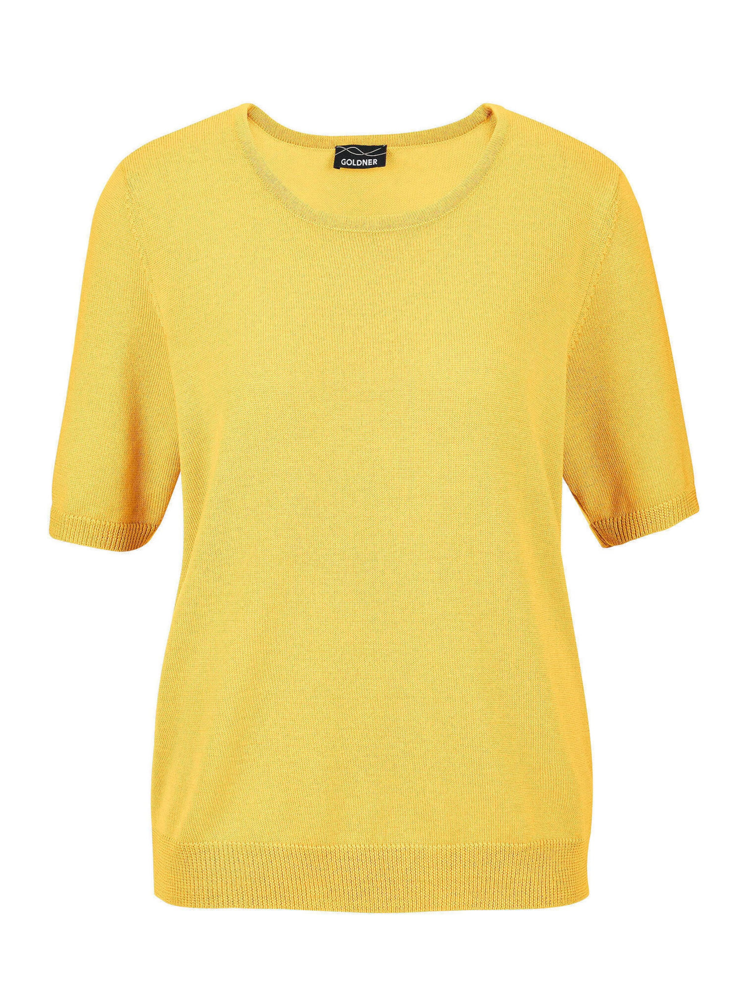 Goldner Pullover in Gelb: Vorderseite