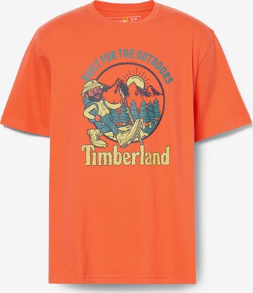 T-Shirt 'Hike Out' TIMBERLAND en orange : devant