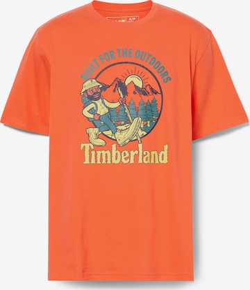 TIMBERLAND - Camisa 'Hike Out' em laranja: frente
