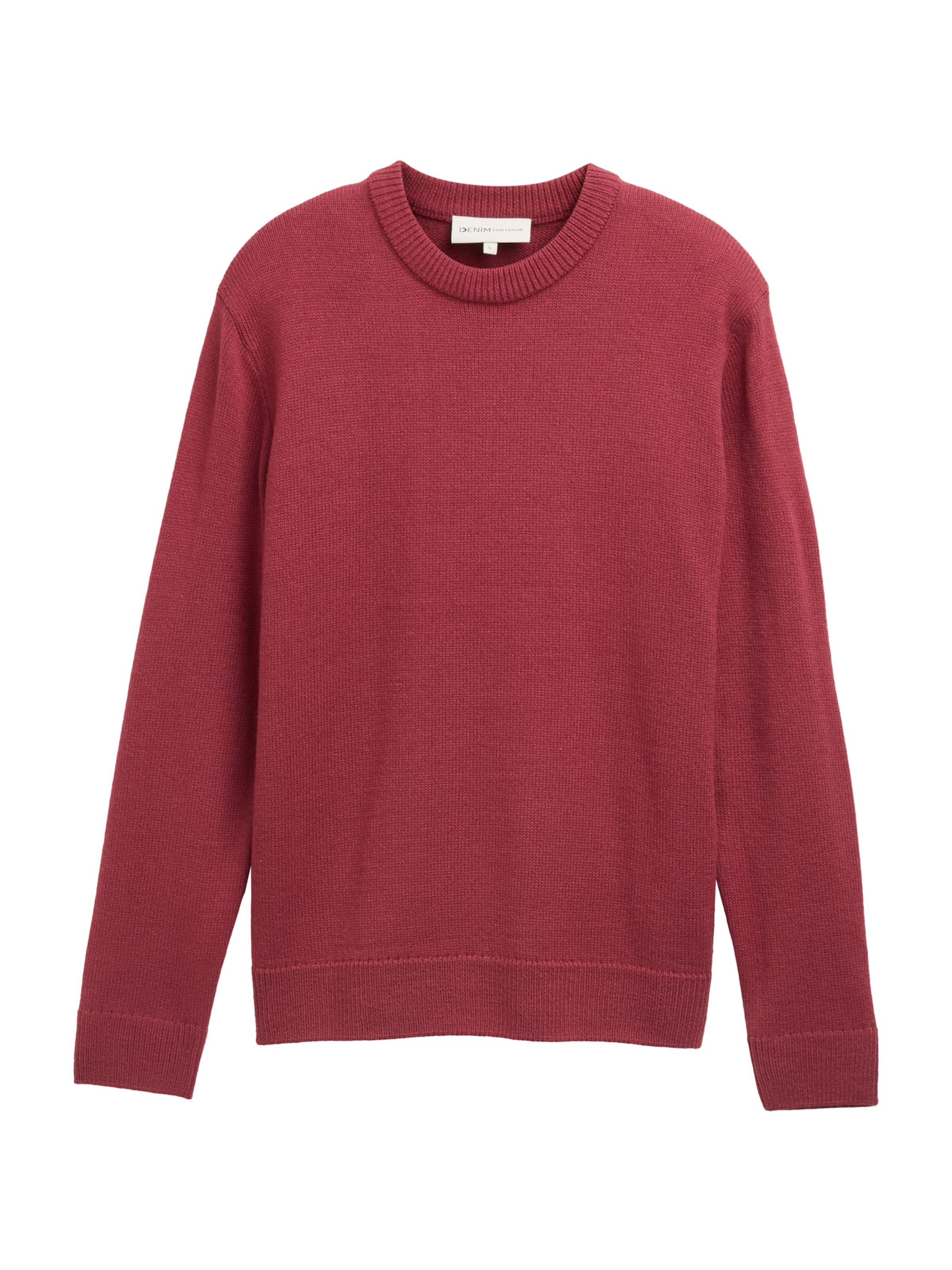 TOM TAILOR DENIM Sweater in Red: front