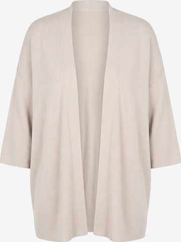 Ulla Popken Strickjacke in Weiß: Vorderseite
