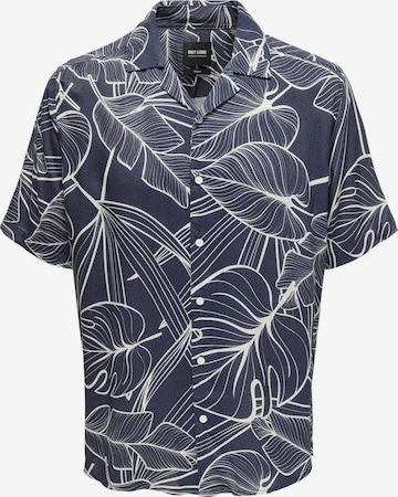 Camicia 'Palo' di Only & Sons in blu: frontale