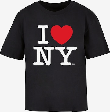 Merchcode T-Shirt 'I Love NY' in Schwarz: Vorderseite