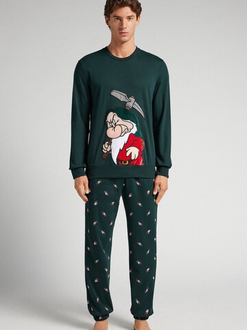 INTIMISSIMI Pyjama 'Brontolo' in Grün: Vorderseite
