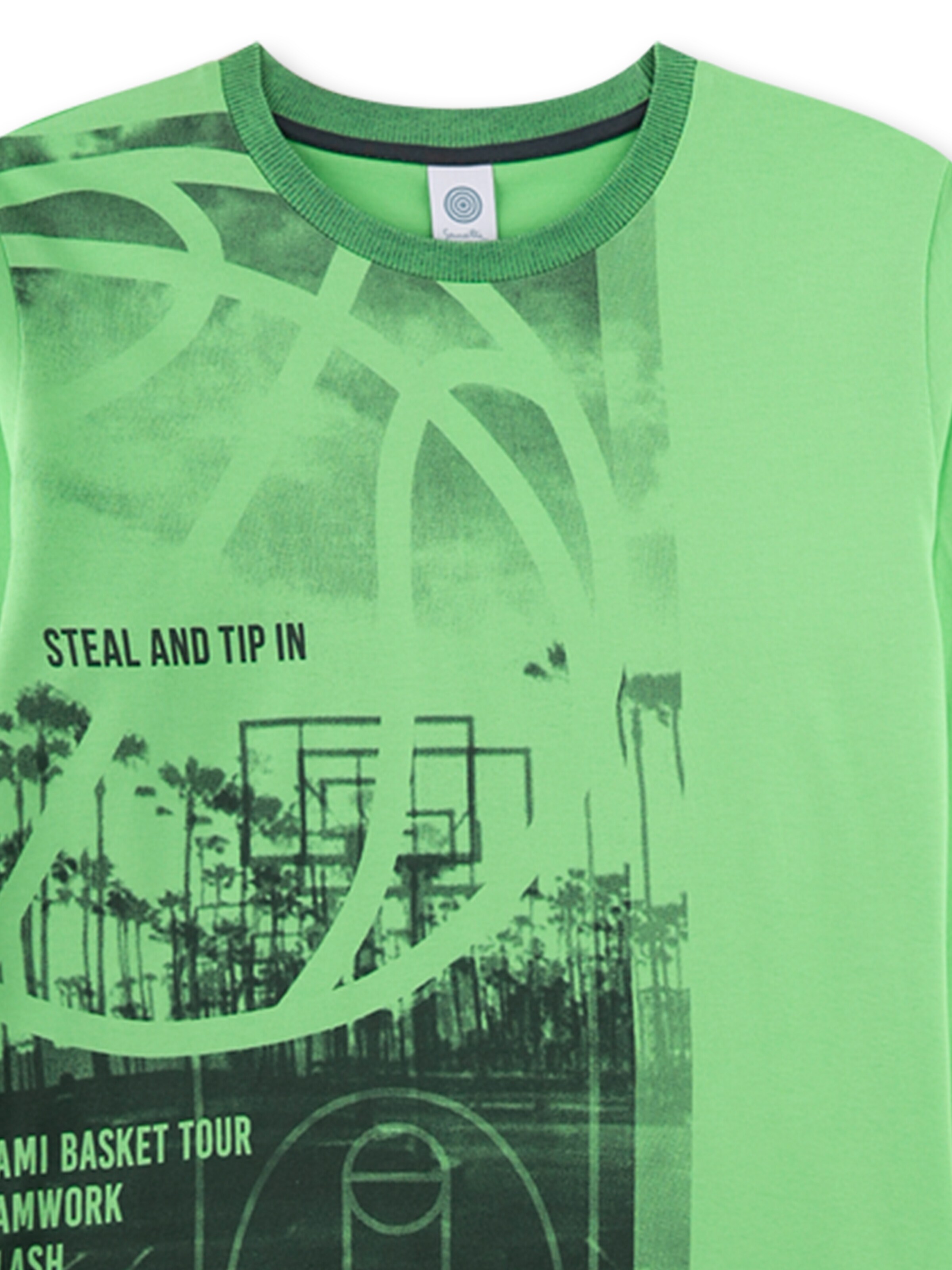 Sanetta Schlafanzug 'Basketball' in Grün