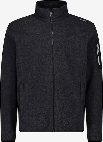 CMP Athletic Fleece Jacket in Black: front