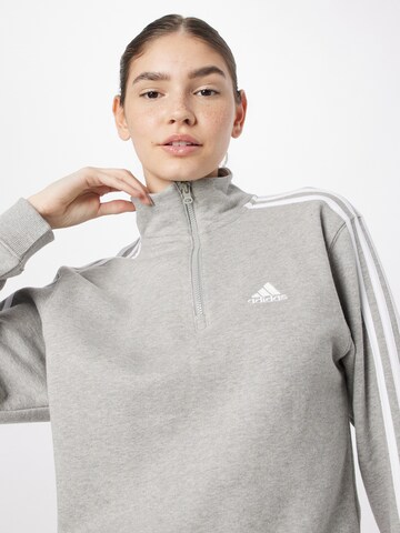 ADIDAS SPORTSWEAR Športová mikina 'Essentials 3-Stripes ' - Sivá