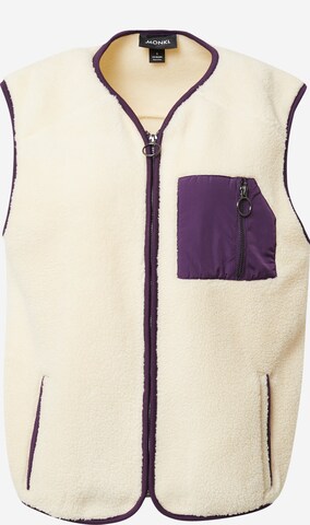 Monki Bodywarmer in Wit: voorkant