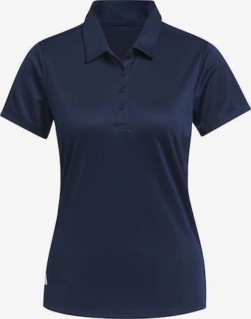 Tricou funcțional 'Women's Solid Performance Short Sleeve Polo' de la ADIDAS GOLF pe albastru: față