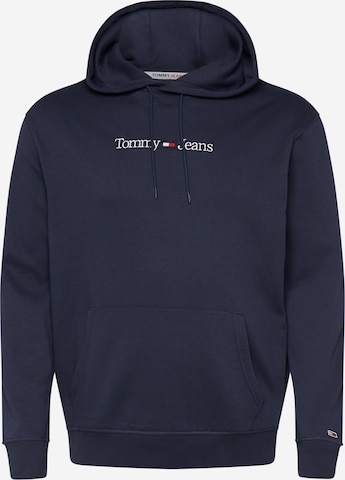 Tommy Jeans Plus Collegepaita värissä sininen: edessä