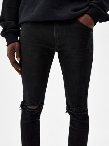 Bershka Slimfit Jeans i svart