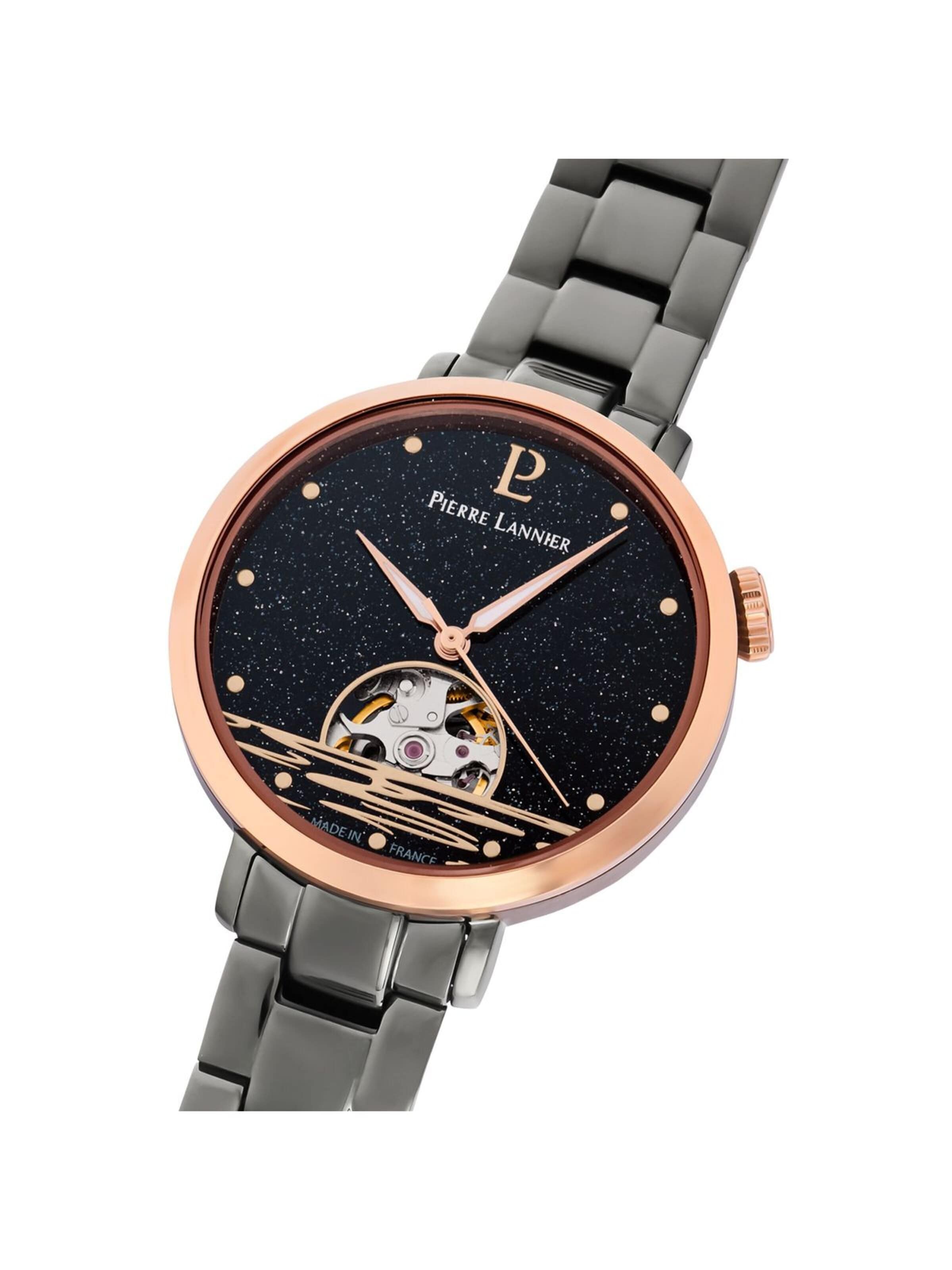 Pierre Lannier Analog watch 'Pierre Lannier - Automatic watch Australe - Automatic watch movement - Watch case width: 35 mm' in Black
