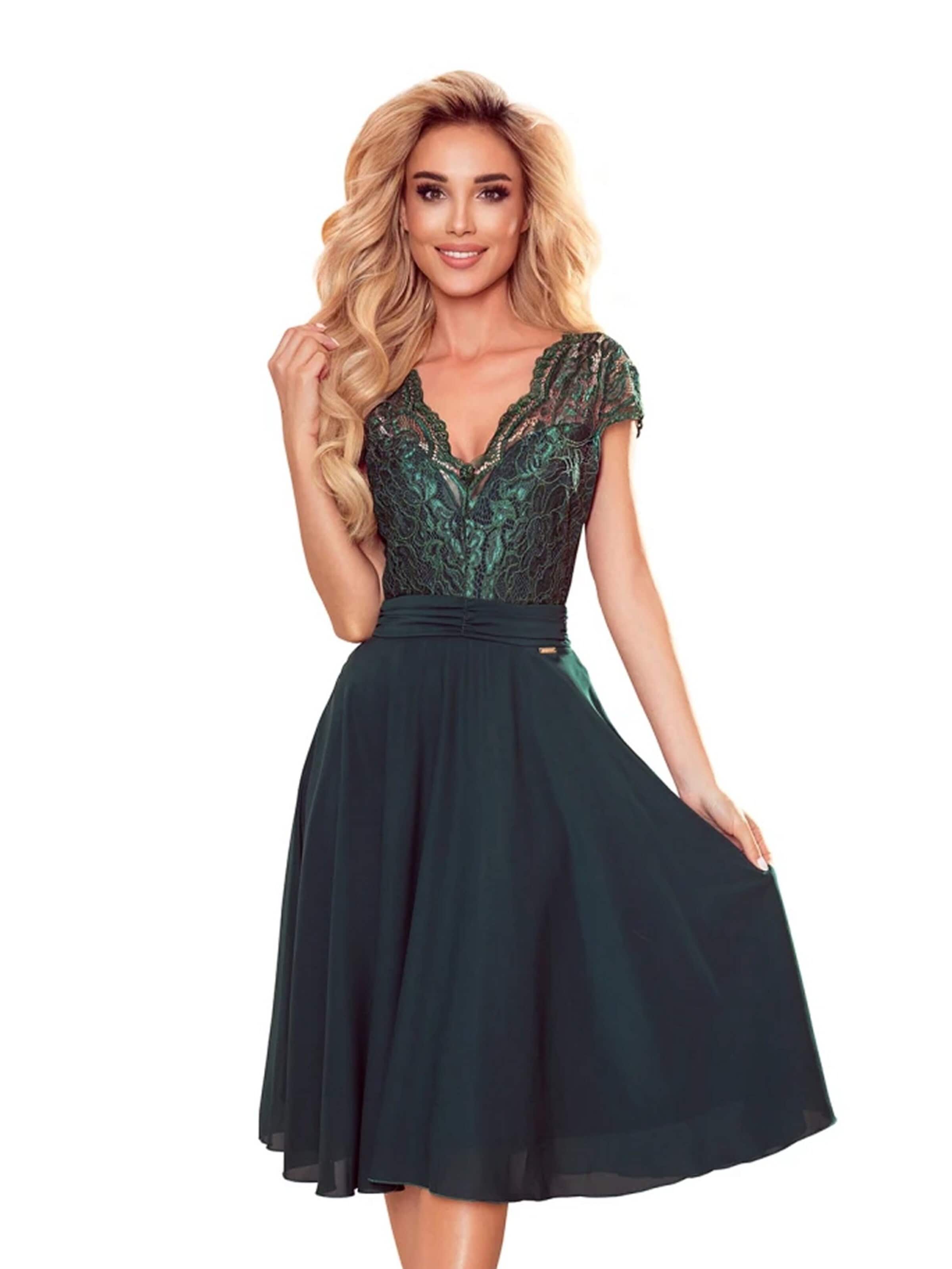 Numoco Evening Dress 'Linda II' in Green: front