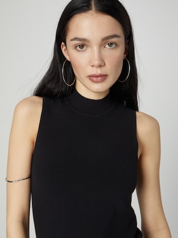 ABOUT YOU x Chiara Biasi Knitted Top 'Ilja' in Black