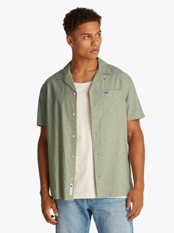 zaļš Tommy Jeans Standarta piegriezums Krekls: no priekšpuses