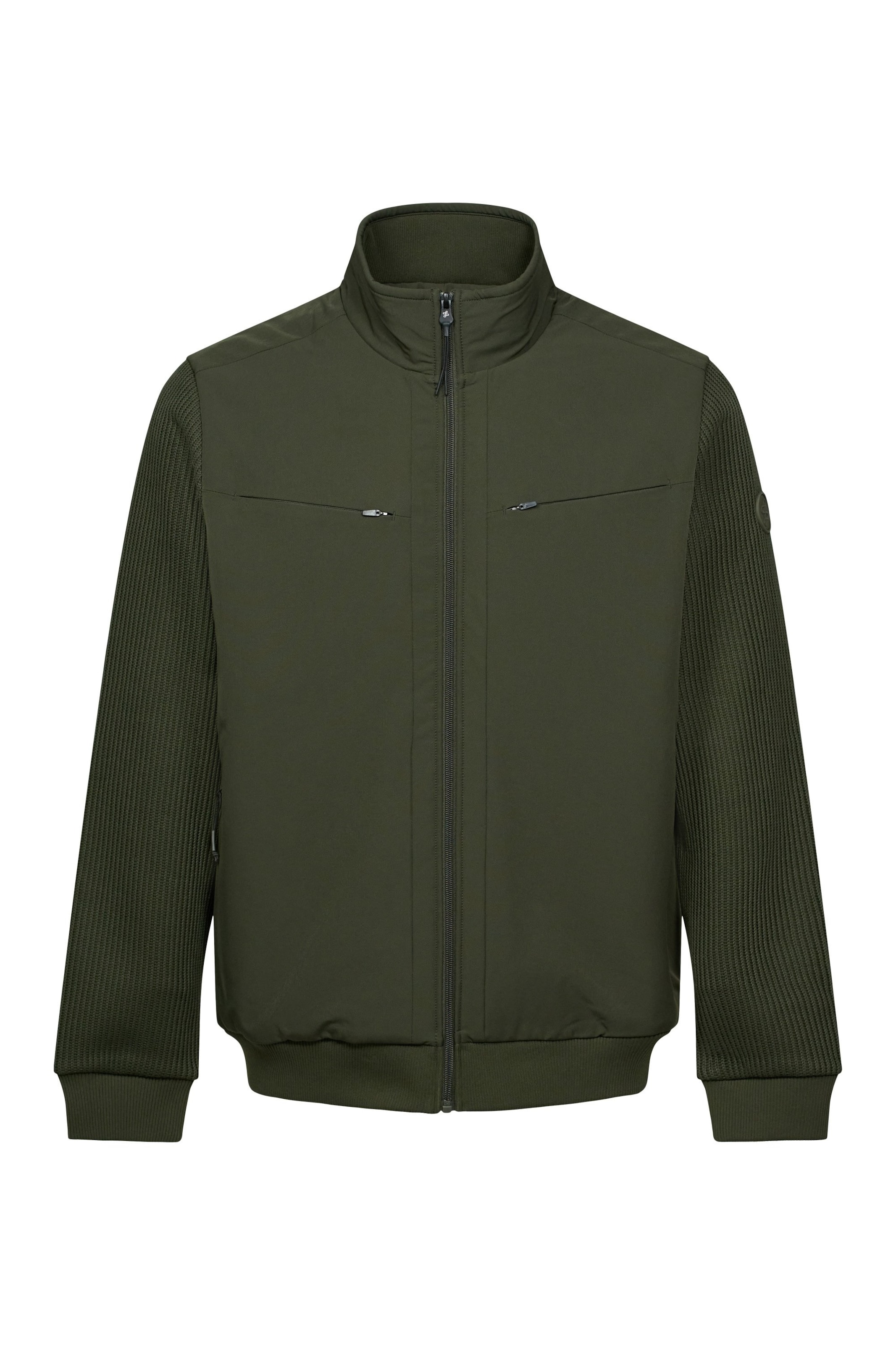Veste mi-saison Salsa Jeans en vert : devant