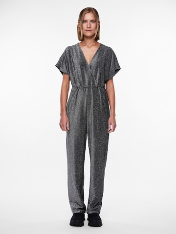 PIECES Jumpsuit 'Serina' in Grijs: voorkant