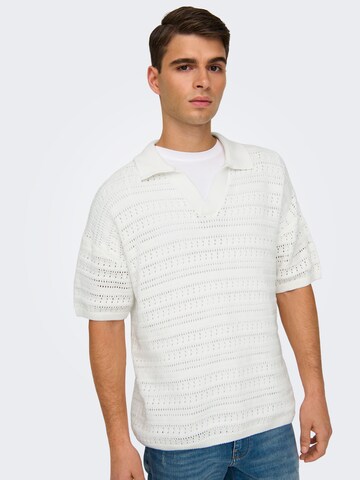 Only & Sons Svetr 'GRAYSON' – bílá