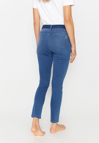 Angels Slimfit Slim Fit Jeans Jeans One Size mit Stretch-Bund in Blau
