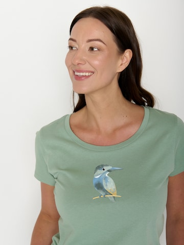 Maglietta 'Loves Bird Look' di GREENBOMB in verde