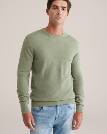 Pull-over WE Fashion en vert : devant