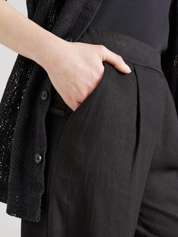 VILA Loose fit Pleat-front trousers 'JOLANDA' in Black