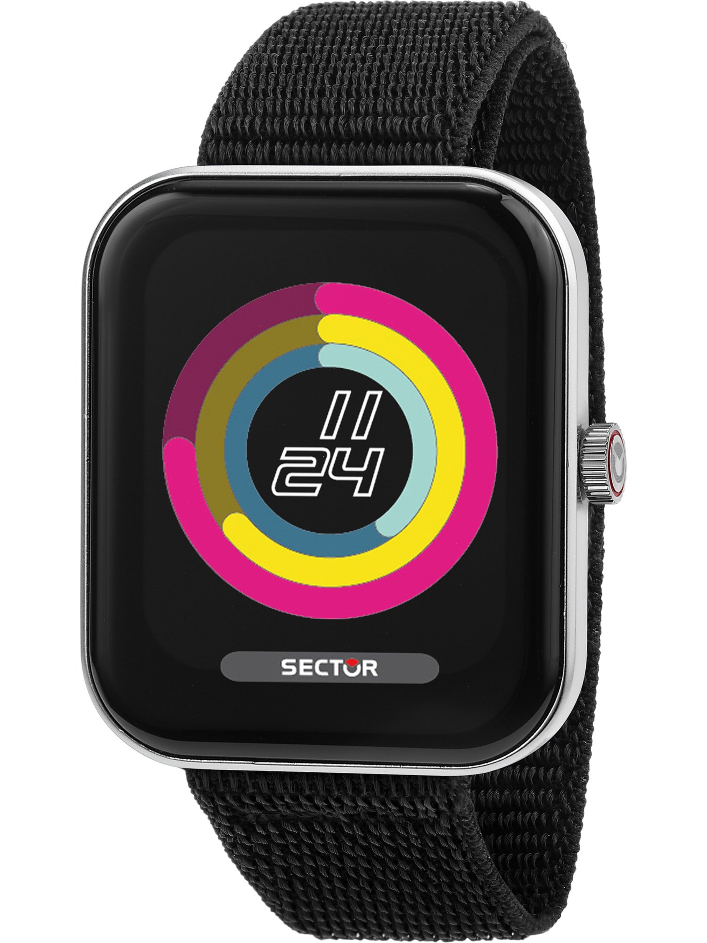 SECTOR Smartwatch in Schwarz: Vorderseite