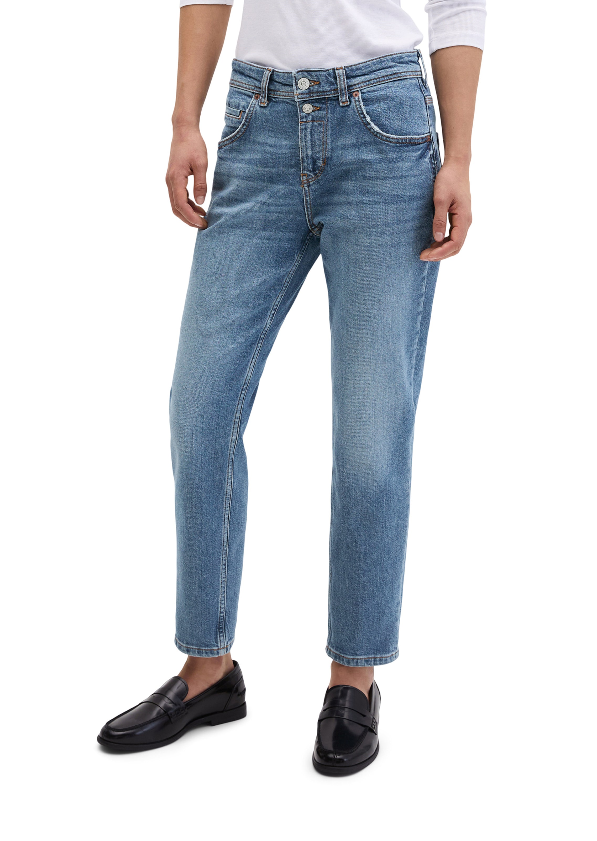 Marc O'Polo Loosefit Jeans in Blau: Vorderseite