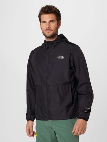 THE NORTH FACE Athletic Jacket in Black: front